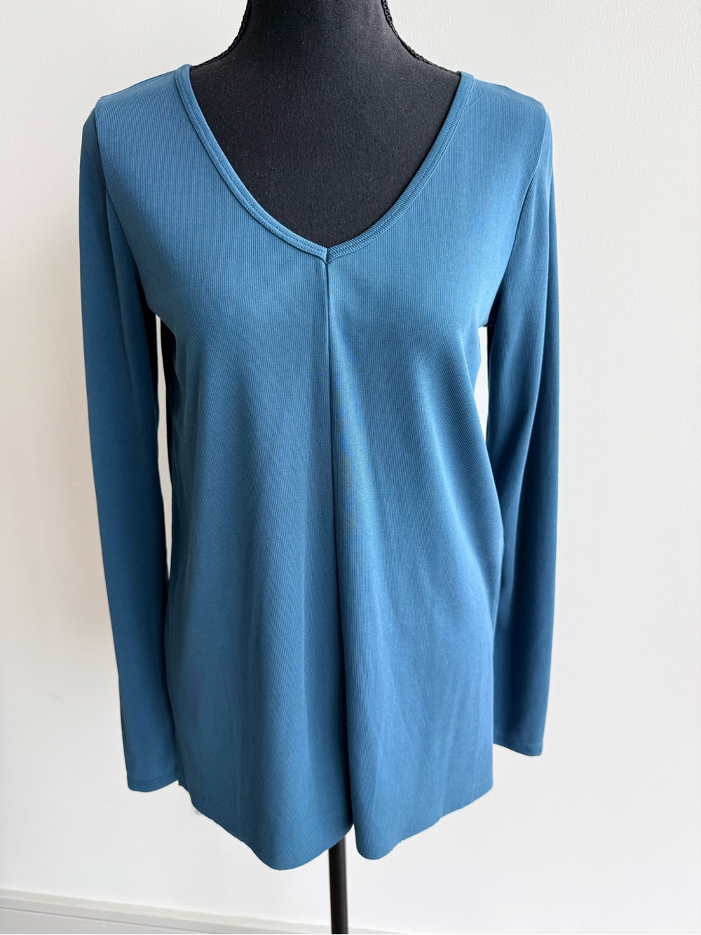 Abercrombie & Fitch Teal V-Neck Long Sleeve Top